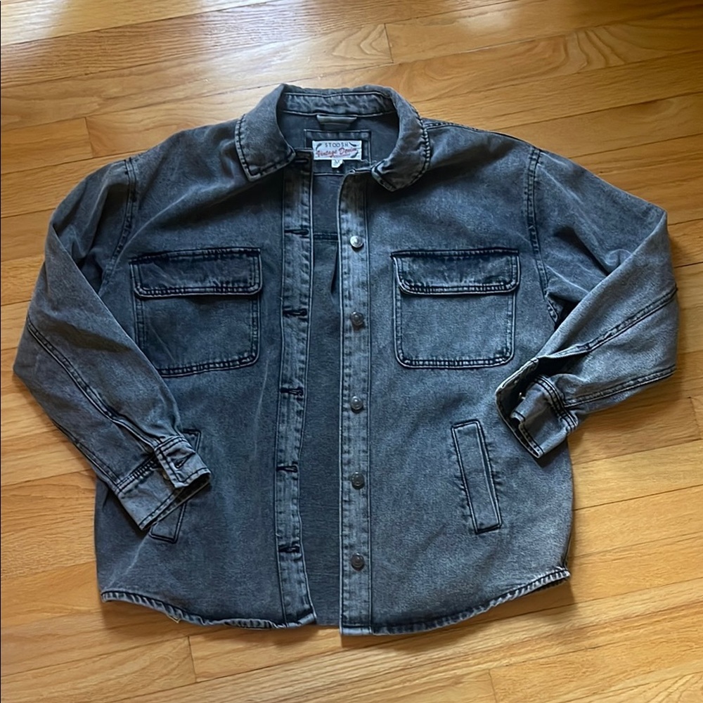 black denim jacket